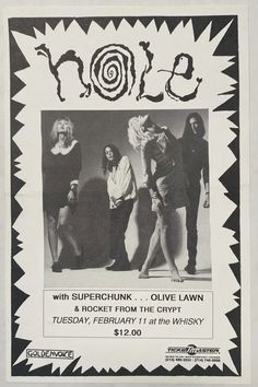 an old concert poster with the band molop on it's front page