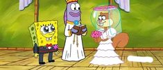 spongebob and his bride are getting married