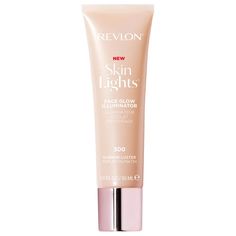 Let the Revlon SkinLights Face Glow Illuminator bring out your inner luminance. The innovative 3 in 1 formula can be used as a highlighter, primer or simply to add an extra glowy dimension to your skin. Containing photo-chromatic pigments and light-capturing crystals, your complexion will be treated to a brighter, more vibrant look that’s never dull. Easy to spread, the liquid illuminator glides across skin for a seamless finish.  The handy tube allows for effortless, precise application whether at home or on the go. Ideal for use under makeup or to touch up a bare-faced look, the illuminator is lightweight and blends well with other products. Revlon Foundation, Face Glow, Liquid Highlighter, Natural Glam, Glowing Makeup, Celebrity Makeup Artist, Glowy Makeup, New Skin, Luxury Skincare