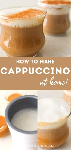 how to make cappuccino at home