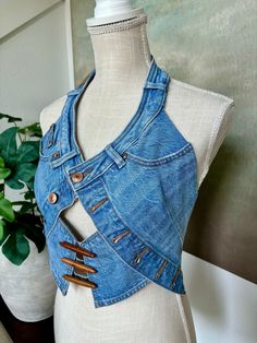 Corset Street Style, Tube Dress Outfit, Diy Clothes Tops, Summer Corset, Street Style Denim, Denim Tube Top, Concert Top, Denim Top Women, Denim Corset Top