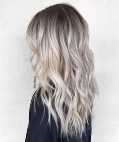 Platinum Blonde Balayage, Balayage Lob, Bob Blonde, Ash Blonde Hair Colour, Blonde Hairstyle, Ombre Hair Blonde