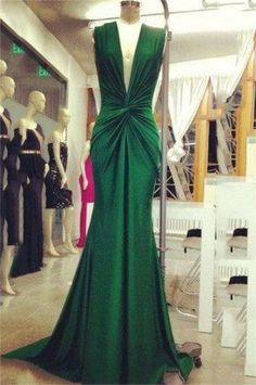 Mermaid Evening Gowns Deep V Neck Ruched Sexy Emerald Formal Dress, Fitted Prom Dresses Long, Clothing Boutique Interior, Homecoming Dresses 2022, Red Mermaid Prom Dress, Black Mermaid Dress, Inexpensive Prom Dresses