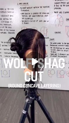 Wolf Cut Step By Step, Multi Step Haircut, Multi Layer Haircut, How To Style A Shag Haircut Tutorial, Wolf Cut Medium Length, Wolf Cut Hair Medium Length, Wolf Shag Haircut, Wolf Shag, Shaggy Short Hair