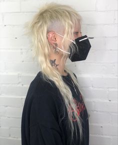 Long Unique Haircut, Long Deathhawk, Long Punk Hair, Rat Core, Punk Haircut, Hair Goal, Haircut Inspo