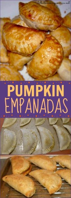 pumpkin empanadas with text overlay