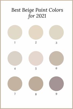 the best beige paint colors for 2021