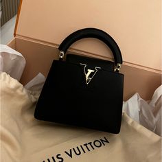 Louis Vuitton Mini Capucines Bag. Comes With The Dust Bag And Scrap. Please Reach Out If Any Questions Or In Need Of More Photos:) Capucines Louis Vuitton, Louis Vuitton Capucines Mini, Capucines Mini, Louis Vuitton Mini, Louis Vuitton Capucines, Louis Vuitton Black, Bags Louis Vuitton, Louis Vuitton Bags, Louis Vuitton Bag