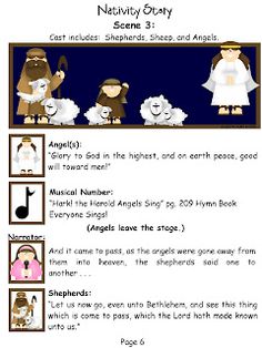 the nativity story worksheet for children to learn how to read and write