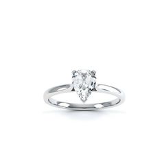 a heart shaped diamond ring on a white background