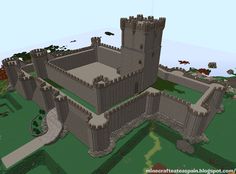 an image of a castle in minecraft