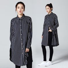 2Nefit Korea Women's Clothes Long Sleeve Pripply Long T Shirt Sh005 Free Size Native Style, Long T, Long T Shirt, Long Tshirt, Free Size, Duster Coat, Long Sleeve Blouse, Clothes For Women, Free Shipping