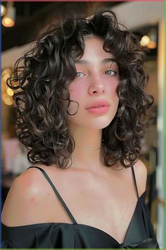 #hair #wavy #wavyhair #wavyhairroutine #routine #hack #hairhack Medium Length 2c Haircut, Layered Cut For Curly Hair, Short Curly Haircuts Middle Part, Curly Hair Parting, Short Layered Hair Curly, Haircuts For Curly Hair Natural Curls Short Layers, Medium Layered Curly Hair, Girls Curly Haircut, Cute Curly Hair Cuts