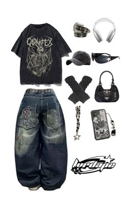 Outfits Baggy Clothes, Baggy Clothes Aesthetic, Outfits For Highschool, Styl Grunge, Tomboy Fits, Street Style Outfits Casual, Baggy Outfit Ideas, Trashy Outfits