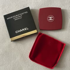 Brand New Red Double Duo Compact Chanel Mirror With Red Dust Bag And Box. Mirrors Still Have The Clear Cover On Them. The Red Is Harder To Find If You Can Find It. Sold As Is And All Sales Are Final. I Am Not Affiliated With The Brand. Chanel Makeup Mirror, Compact Mirror Chanel, What’s On My Makeup Bag, Chanel Double Mirror, Chanel Mirror Compact, Compact Mirror Aesthetic, Chanel Compact Mirror, Chanel Mirror, Chanel Items