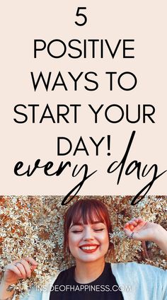 How to wake up and be happy every morning? See 5 things you could do first thing in the morning to be positive and smile more. How to start your day in a positive way | Wake up happy #morninghabits #wakeuphappy #howtowakeuphappy #howtobemorepositive Ways To Start Your Day, Wake Up Happy, Control Journal, Ways To Wake Up, First Thing In The Morning, Morning Habits, Be Positive, Productive Day, Feel Happy