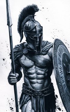 Viking Warrior Tattoo Design, Spartan Warrior Tattoo, Hulk Tattoo, Viking Warrior Tattoos, Gladiator Tattoo, Pale Rider, Roman Warriors