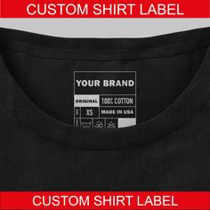 Upgrade Your Clothing Brand with Custom Tagless Heat Transfer Labels! Ditch the Itchy Tags: Comfortable Branding for Your Apparel Make your clothing line stand out with professional, full-color custom tagless heat transfer labels. These soft, comfortable labels are the perfect way to add a touch of brand identity without sacrificing comfort. They're also more affordable than traditional sewn-on tags, making them a great choice for both established brands and those just starting out. We accept va Clothing Line Logos, Color Branding, Custom Clothing Labels, Shirt Label, Diy Labels, Neck Label, Clothing Tags, Clothing Logo, Clothing Line