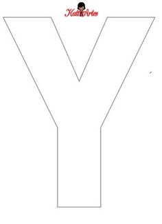 the letter y is cut out to look like it has been made into a paper