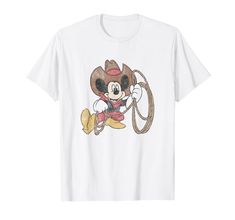 a cartoon character with a cowboy hat and lasso t - shirt