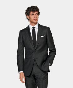 Available as a suit or separates, this sleek dark grey Lazio jacket is tailored slim and is accompanied by our slim fit, a mid-rise Brescia trousers. Custom Made Suits, Navy Suit