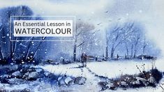 an image of watercolour with the words an essential lesson in watercolor on it