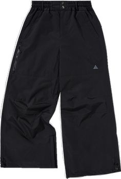 NANDN ReflectRide Loose Fit Snow Pants - Snowears-snowboarding skiing jacket pants accessories Functional Wide Leg Parachute Pants For Outdoor, Black Wide Leg Bottoms For Outdoor Activities, Functional Wide-leg Parachute Pants For Outdoor, Black Wide-leg Bottoms For Outdoor Activities, Black Waterproof Techwear Parachute Pants, Functional Black Pants For Winter Sports, Black Bottoms For Ski Season, Functional Black Bottoms For Winter Sports, Black Bottoms With Pockets For Ski Season