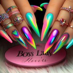 Powerful Nails, Extra Birthday Nails, Birthday Nails Ideas, Nails Latina, Bad And Boujee Nails, Boujee Nails, Wife Nails, Latina Nails, Classy Baddie Nails