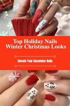 Get Your Holiday Glam On: Top Holiday Nails Winter Christmas Looks You’ll Love! Festive Nails