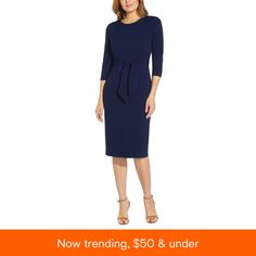 in stock Womens Tie, Classic Dress, Crepe Fabric, Adrianna Papell, Work Fashion, Knit Dress, Beautiful Dresses, Pick Up, In Store