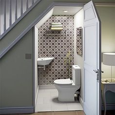 a small bathroom with a toilet and sink