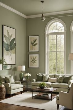 a living room filled with furniture and windows