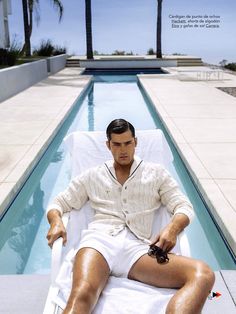 Mens Beach Style, Summer Editorial, Sean O'pry, Pool Fashion, Mens Fashion Editorial, Smen, Men Photoshoot, Mens Fashion Photography