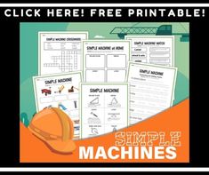 the simple machines worksheet for kids to learn how to make them look like they are