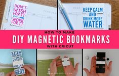 how to make magnetic bookmarks with cricut