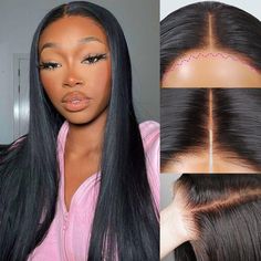 WOWANGEL HD Lace Closure Wig on model, straight and sleek Linear Gradient, Wig Straight, Glueless Wig, Hair Model, Lace Closure Wig, Closure Wig, Credit Card Debit, Hd Lace, Wig Cap