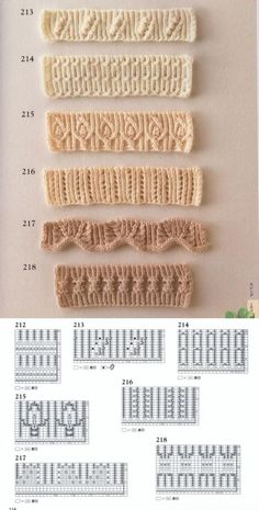 crochet patterns and instructions for the knitted headbands in this book