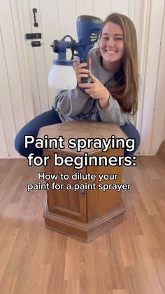 Emily Marlett | Furniture Flips | Home DIY | Comment “BEGIN” and I’ll send you a list of my favorite products to help you get started paint spraying!🎨 Using a paint sprayer doesn’t… | Instagram Refinishing Furniture Diy, Furniture Flips, Diy Sprays, Paint Thinner