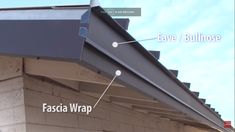 an image of fasciaa awnings labeled on the side of a building