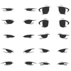 an image of different types of eyes and their features in the shape of eyeballs