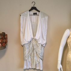 This Is A Beautiful Lightweight White And Metallic Silver Party Dress By 1980’s Clothing Brand Stash! Great Condition No Flaws Dry Clean! Silver Party Dress, Silver Party, Glamorous Party, Dresses Vintage, Vintage Silver, Clothing Brand, Vintage Dresses, Metallic Silver, Vintage Ladies