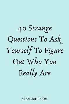 Strange Questions To Ask, Day Journal, Personal Questions