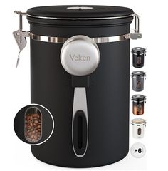 the vekten coffee maker is shown with its contents