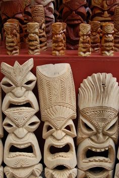 masks are lined up on display for sale