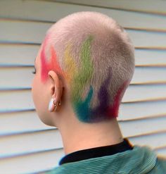 Buzz Cut Styles, Shaved Head Designs, Buzzed Hair Women, Buzz Cut Hairstyles, Dyed Hair Men, Shaved Hair Designs, Buzzed Hair, Gender Stereotypes, Cut Hairstyles