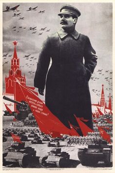 Propaganda poster form the Soviet Union with Uncle Stalin. Wwii Propaganda Posters, Patriotic Posters, Ww2 Propaganda, Wwii Propaganda, Russian Constructivism, Communist Propaganda, Ww2 Posters, Wwii Posters, Military Poster