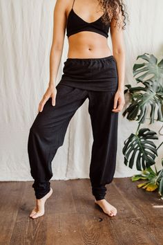 BLack Bamboo Yoga Trousers Size 8- 1[\ Dinner Host, Yoga Trousers, Womens Trousers, Black Bamboo, Chef Gifts, Yoga Classes, Lazy Sunday, Market Shopping, Casual Trousers