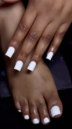 Nails And Toes, Gel Toe Nails, Acrylic Nail Shapes, Acrylic Toe Nails, Ombre Acrylic Nails, Girly Acrylic Nails, French Tip Acrylic Nails, Dope Nail Designs, Short Square Acrylic Nails