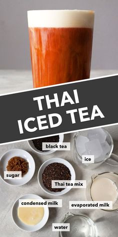 the ingredients to make thai iced tea