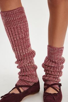 Comfy and cozy legwarmers featured in a chunky ribbed knit design that can be worn pulled up the calf or slouchy. * Footless design * Pull-on style * Soft, plush knit | Delaney Ribbed Leg Warmer by Free People in Red Knit Leg Warmers Pattern, Leg Warmers Pattern, Knit Leg Warmers, Confessions Of A Shopaholic, Leg Warmer, Sew Easy, Boho Clothing, Knitting Designs, Winter Wear